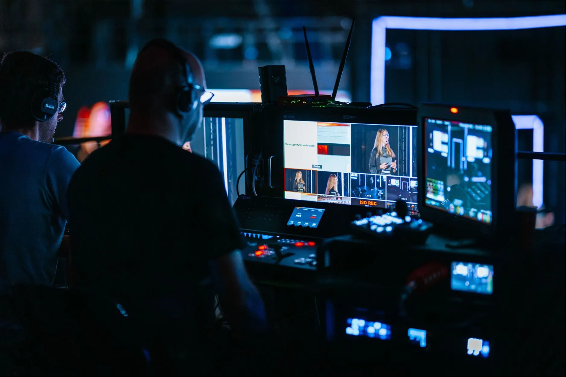 The Broadkastr crew at work